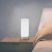 B.K.LICHT - Tafellamp - dimbaar bedlamp - tafellamp woonkamer met glas - E14 fitting - h: 24.4 cm