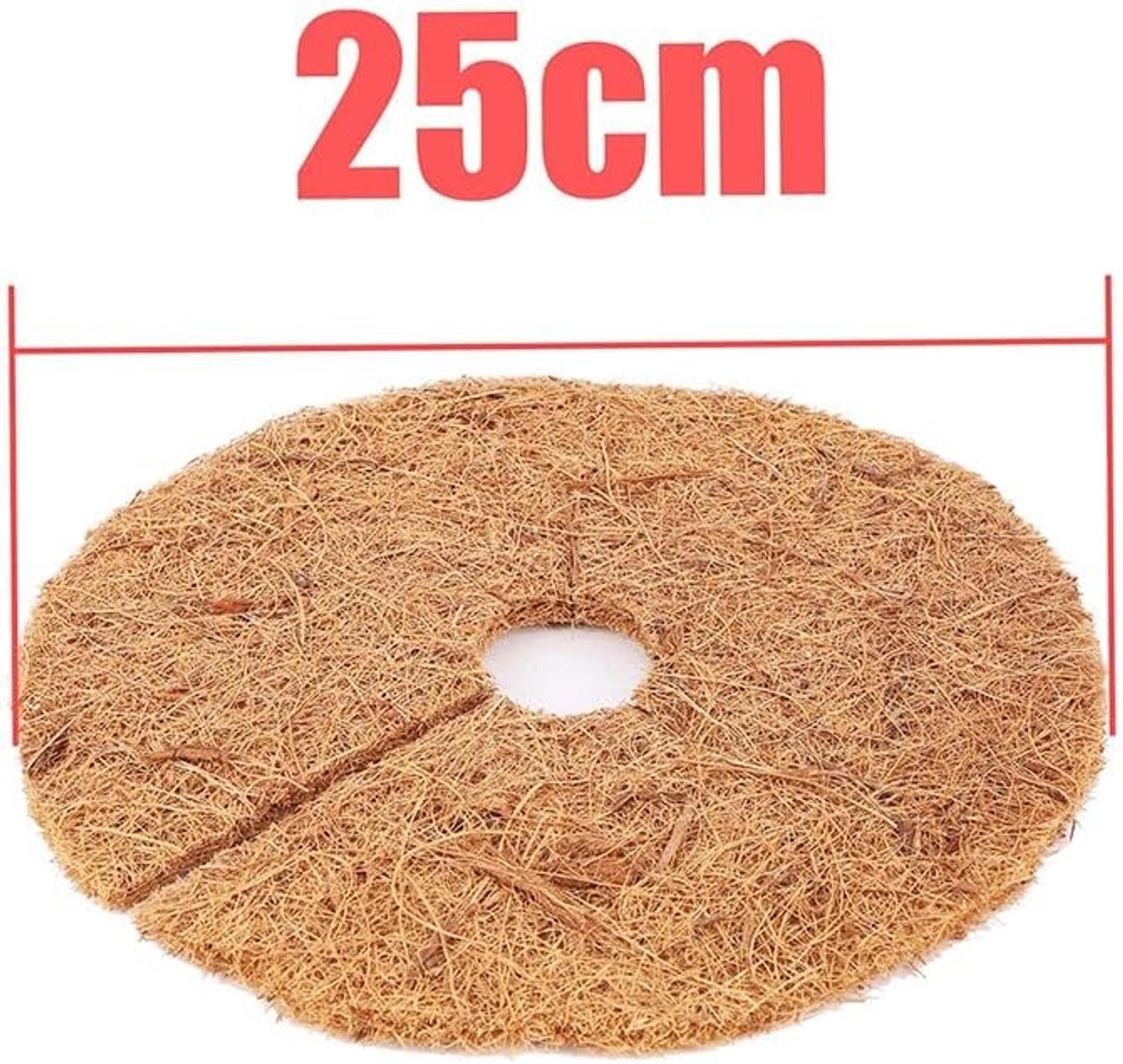 Boomvlies Mulch - Kokosvezel Matten - Planten Beschermen - Duurzaam Materiaal - 25cm - Natuurlijk
