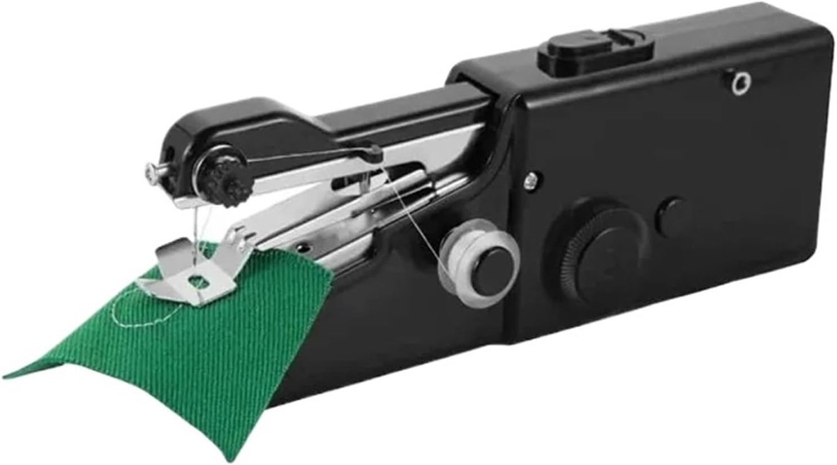Mini Naaimachine - Draagbare Naaier - Snel Kleding Herstellen - 23-delige Set - Compact Formaat - Zwart