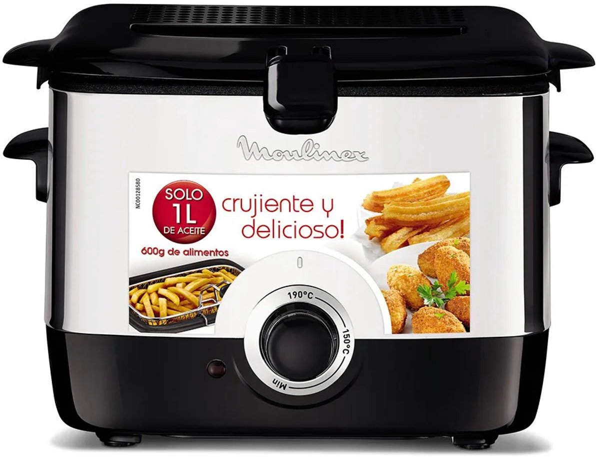 Moulinex AF220010 - Frituurpan - 0,6 kg - 1 l - Metaal - 150 °C