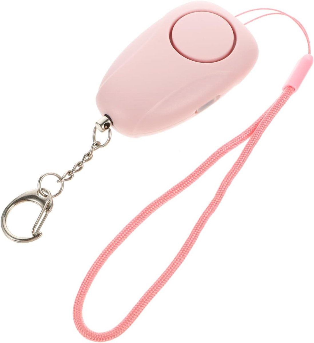 Persoonlijk Alarm - Noodalarm Veiligheid - Zelfbescherming Buiten - Met LED Zaklamp - 6.5 cm - Roze