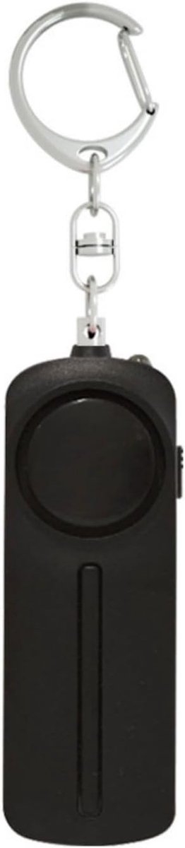 Persoonlijk Alarm - Veiligheidssleutelhanger - Extra Beveiliging - 130dB Sirene - 86x35x20mm - Zwart