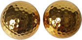 Golfballen - Set van 2 - 4,26cm - Dubbellaagse Trainingsballen - voor Verre Afstanden - Synthetisch Rubberen Golf Ballen - voor Oefenen en Driving Range - Fluorescerende Sport Cadeau en Kantoor Decoratie