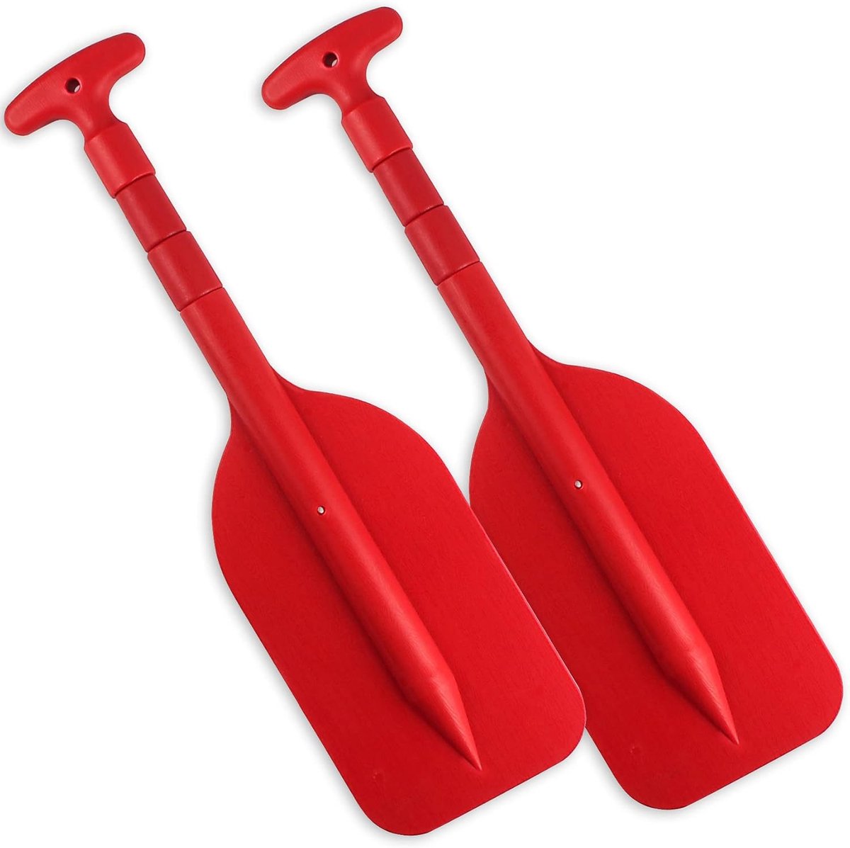 Telescopische peddel - Opvouwbare riem - Watersport en veiligheid - Verstelbaar en drijvend - 51-105 cm - Rood