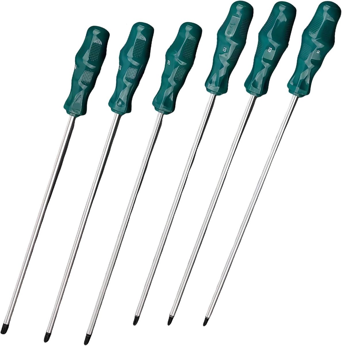 Complete Torx Schroevendraaier Set van 6 Stuks - Extra Lange 300 mm, S2 Staal met Magnetische Punt en Antislip Handvatten voor Professionele Klussen - T15, T20, T25, T27, T30, T40