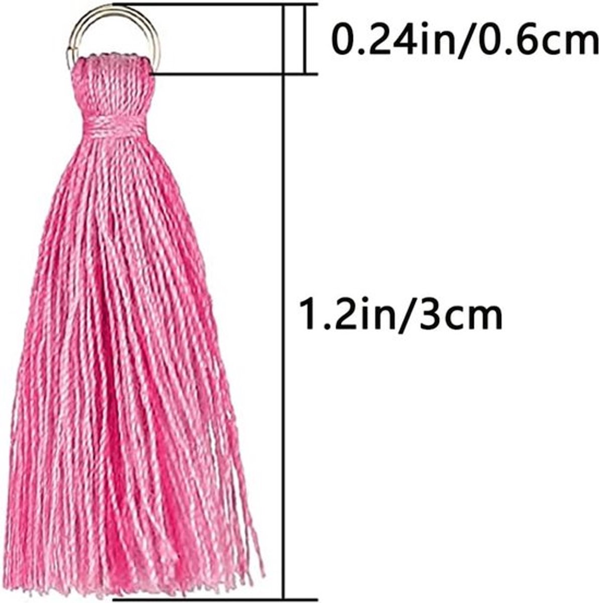 Inovra Plus - Kleurrijke Charms voor - Katoenen Kwastjes Hangers 3cm