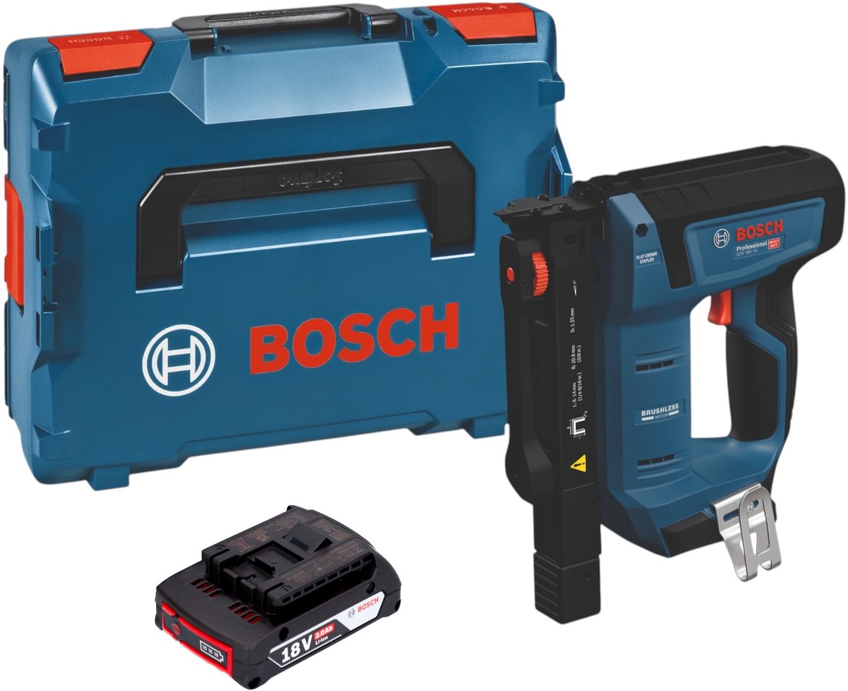 Bosch 0601482801 GTH 18V-14 accu-houtklammer - zonder accu - zonder oplader + L-BOXX