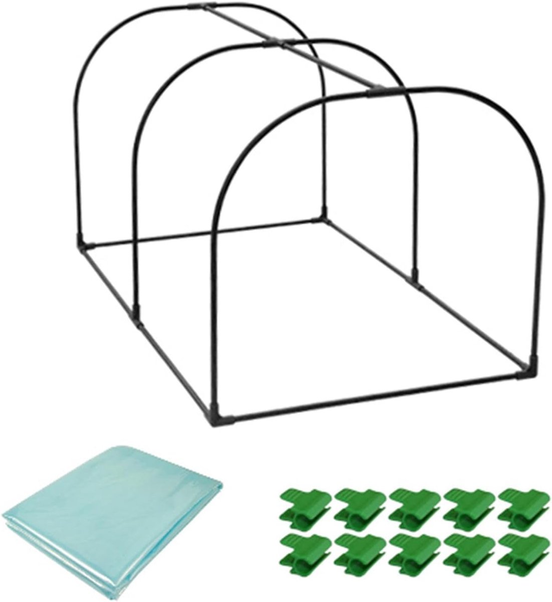 Kamer kas - Plantenkas winter - Planten beschermen - Eenvoudige montage - 100 x 50 x 55 cm - Transparant