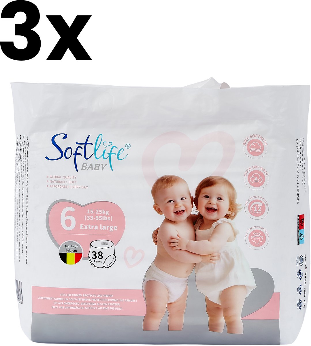 Softlife luierbroekjes maat 6 | 114 stuks