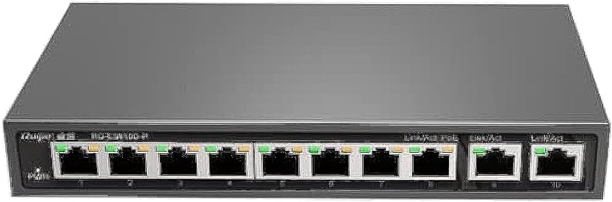 Desktop Switch - Netwerk Switch - Netwerk Uitbreiden - Grote Buffer - 8 Poorts - Zwart