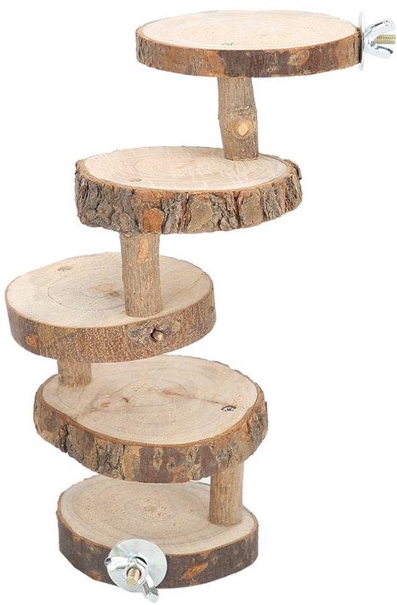 Store_7 - Hamster Ladder - Houten Klimtrap - 5 Lagen - Speelgoed voor Kleine Dieren
