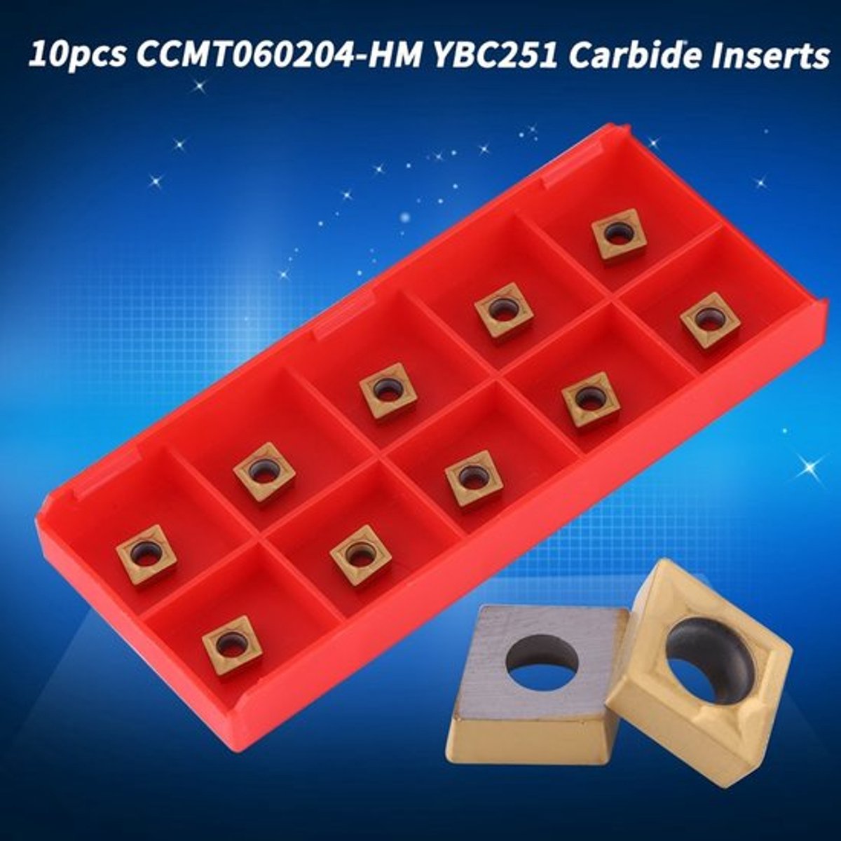 Store_7 Carbide Inserts - Hardmetalen Wisselplaten - Duurzaam en Sterk - Set van 10