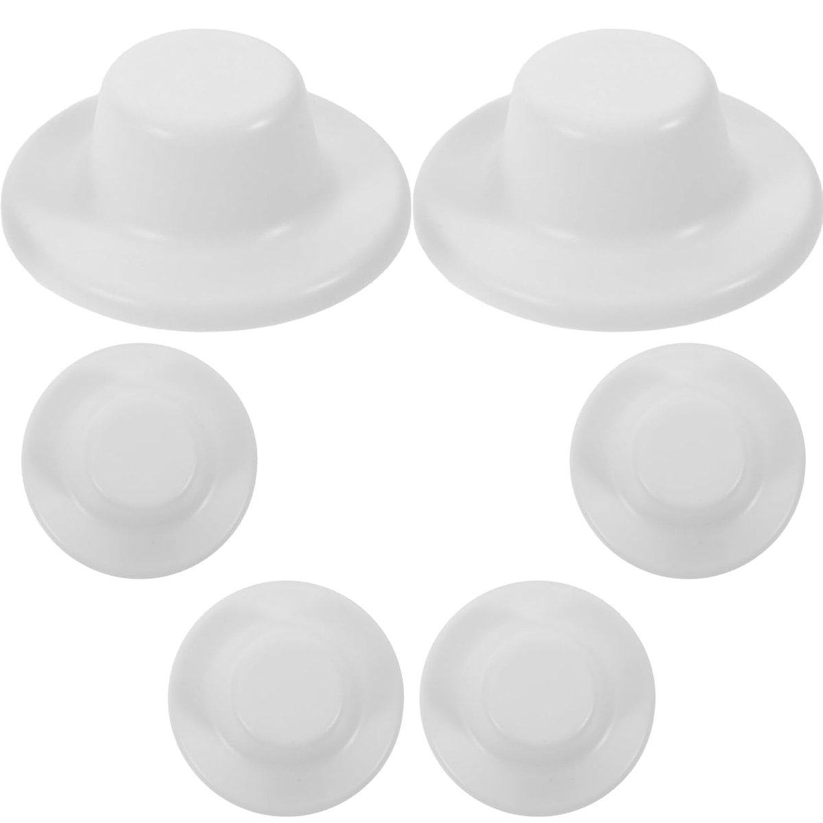 Decoratieve Afdekkingen - Muurafdekkingen Ronde Buis - Gaten Afwerken - Zelfklevend Snel - 8 cm - Wit