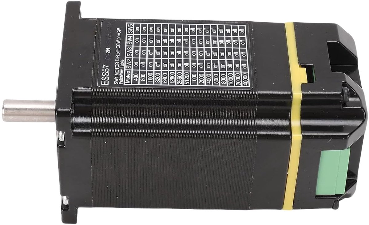 Geïntegreerde Servomotor - Gesloten Lus Motor - Automatisering Machines - Hoge Snelheid 3000 RPM - 2.0 Nm Torsie - Zilver