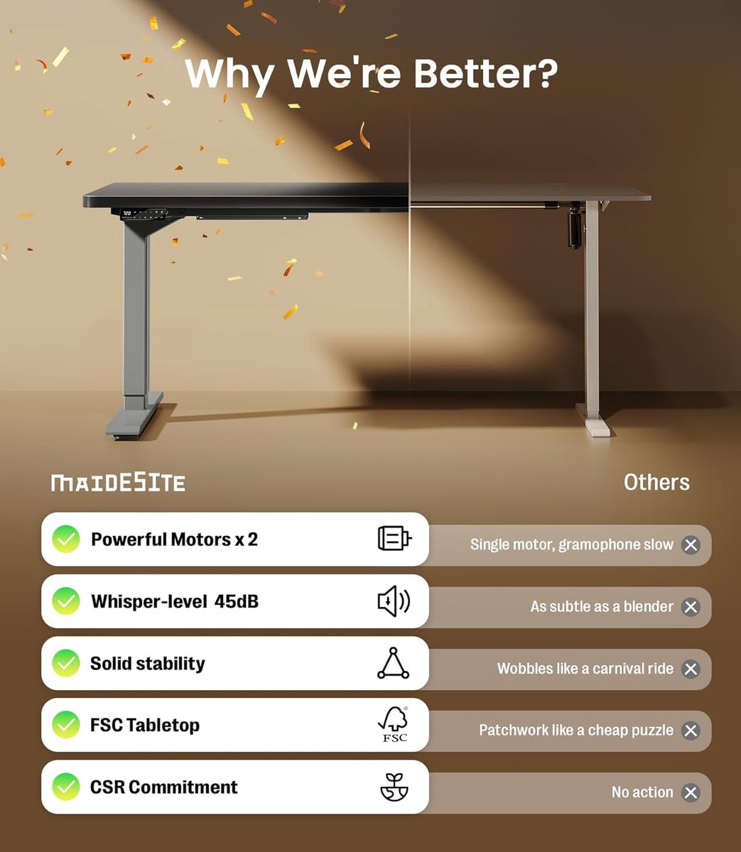 Elektrisch Zit-Sta Bureau 160x80 cm – Dubbele Motor, 160 kg Draagvermogen, USB-C, Memory Standen, Stil & Stabiel – Ergonomisch Verstelbaar Bureau – Zwart Blad met Grijs Frame – Mobili Bella MotionDesk Pro