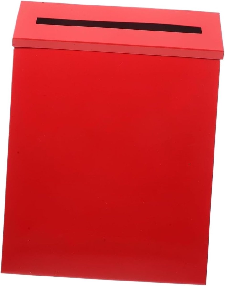 Brievenbus Buiten - Wandbrievenbus Postbak - Post Ontvangen - Tijdloos Design - 29 x 22 x 6 cm - Rood