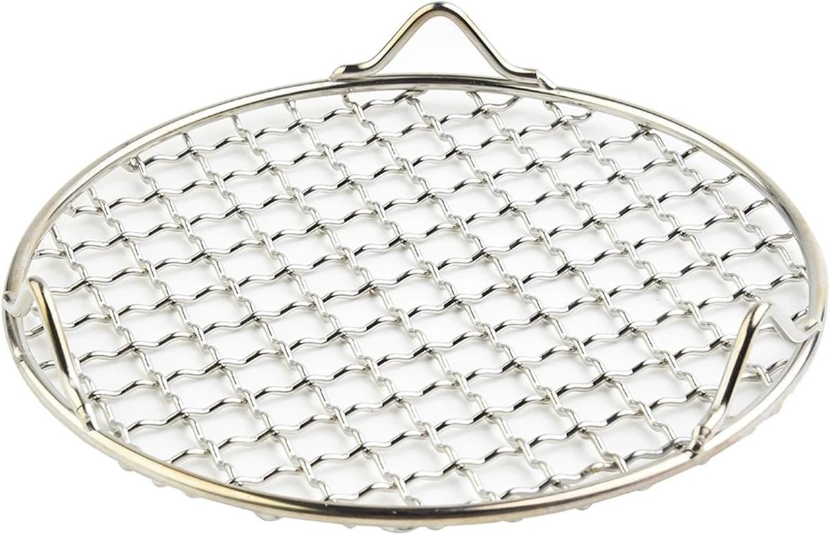 Barbecue Rooster Grill Net Buiten Koken Gelijkmatige Warmte 200mm Zilver