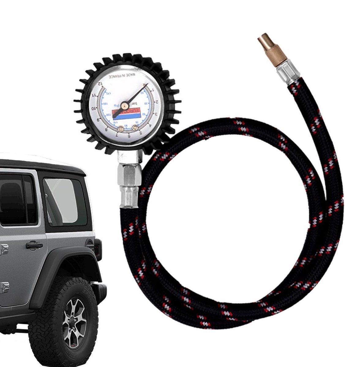 Bandenspanningsmeter - Bandenmeter auto - Veilig Rijden - Hoge Nauwkeurigheid - Compact Ontwerp - Zwart