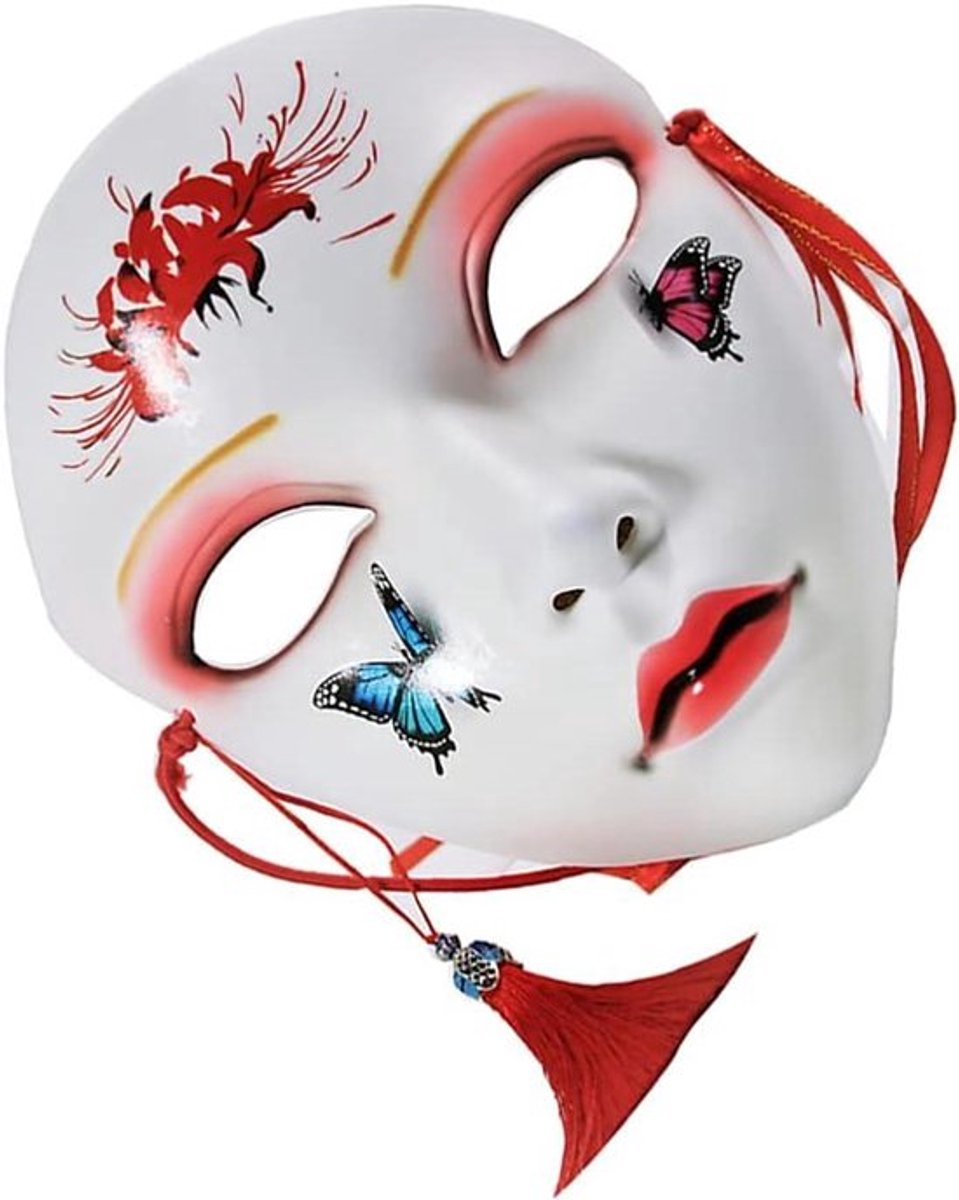 Kabuki kitsune maskers voor cosplayers - Allecto Plus