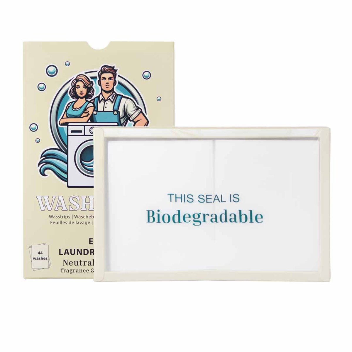 Washgiant Wasstrips Natural Essence XL - Parfumvrije Wasmiddeldoekjes - Microplasticvrij Wasmiddel - 264 Wasbeurten