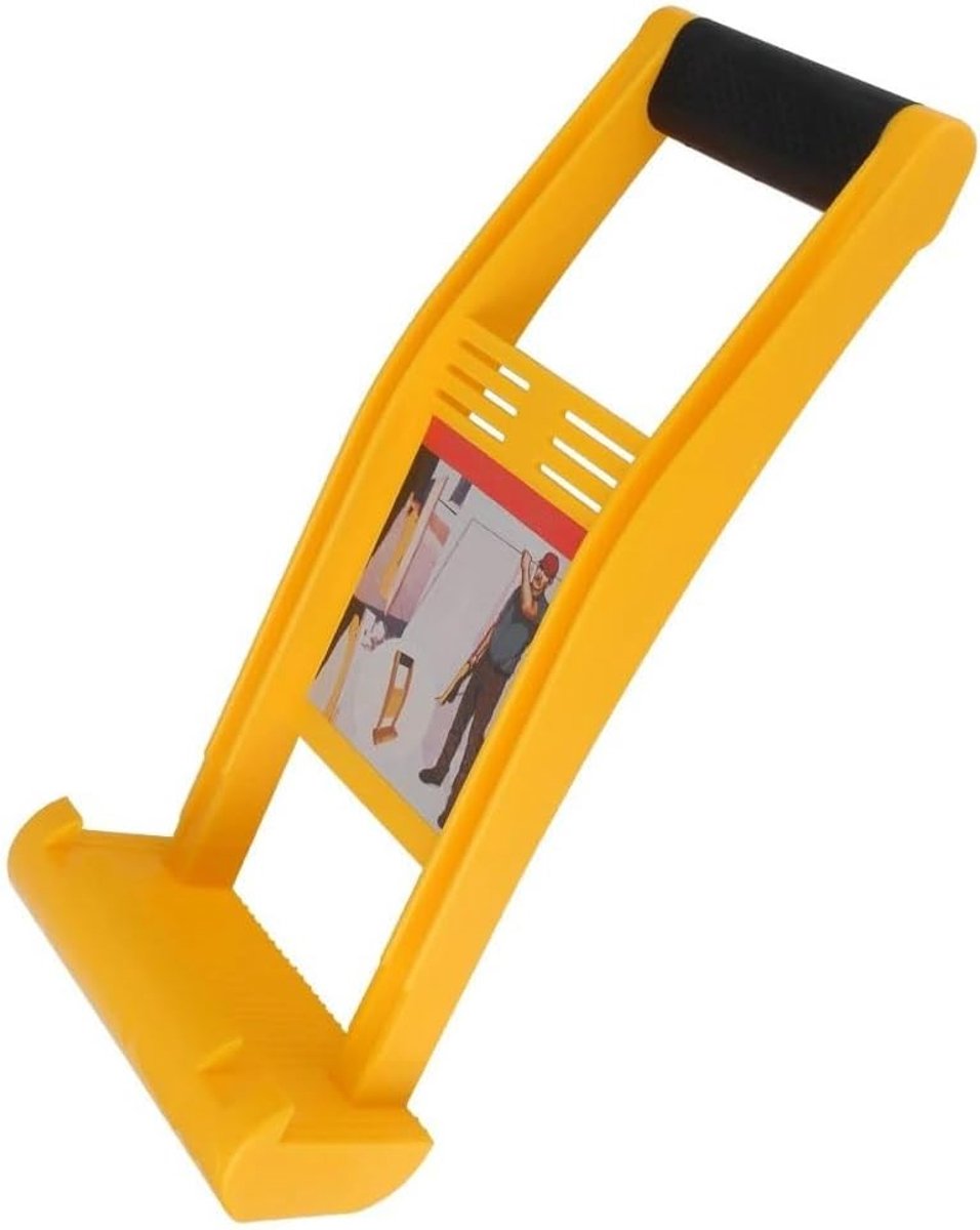 Paneelhouder - Paneeldrager Gipsplaatlifter - Platen Verplaatsen - Ergonomisch Ontwerp - 80 kg draagvermogen - Zwart