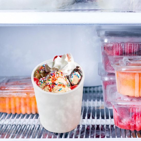 Container voor Yoghurt - Opslagbakje met deksel - Zelfgemaakte Desserts Maken - Luchtdicht en Lekvrij - 1 liter - Oranje — afbeelding 2