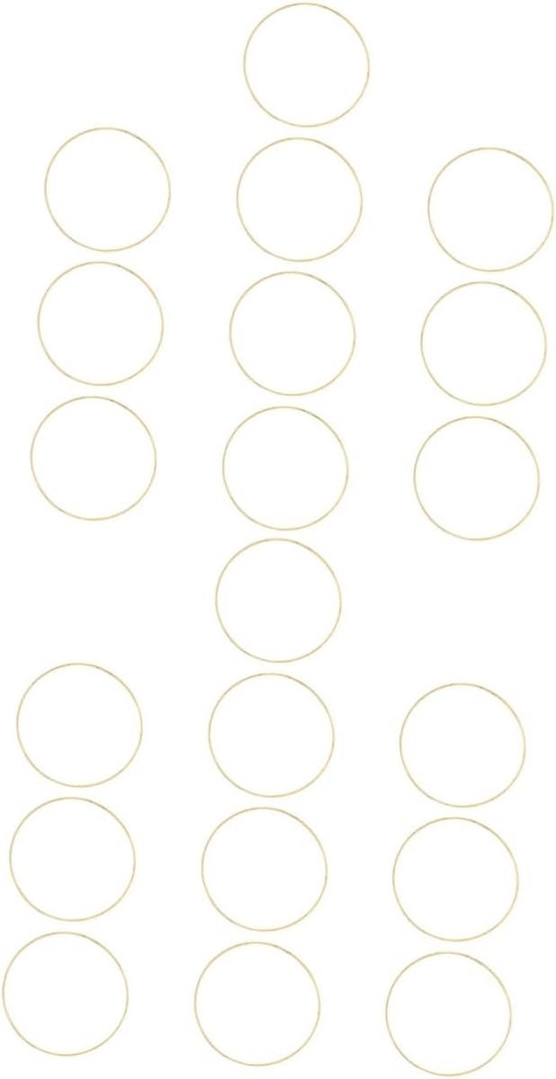 Metalen Ambachtelijke Hoepels - Dromenvangerringen Draadvormen - Handwerk Maken - Glad Oppervlak Geglazuurd - 10 cm - Zoals Afgebeeld
