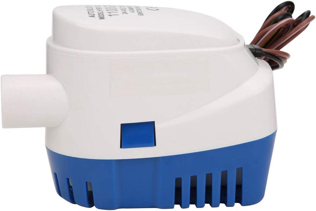 Automatische Dompelpomp - Bilgepomp Waterpomp - Boot Droog Houden - Automatische Vlotterschakelaar - 24V - Zwart