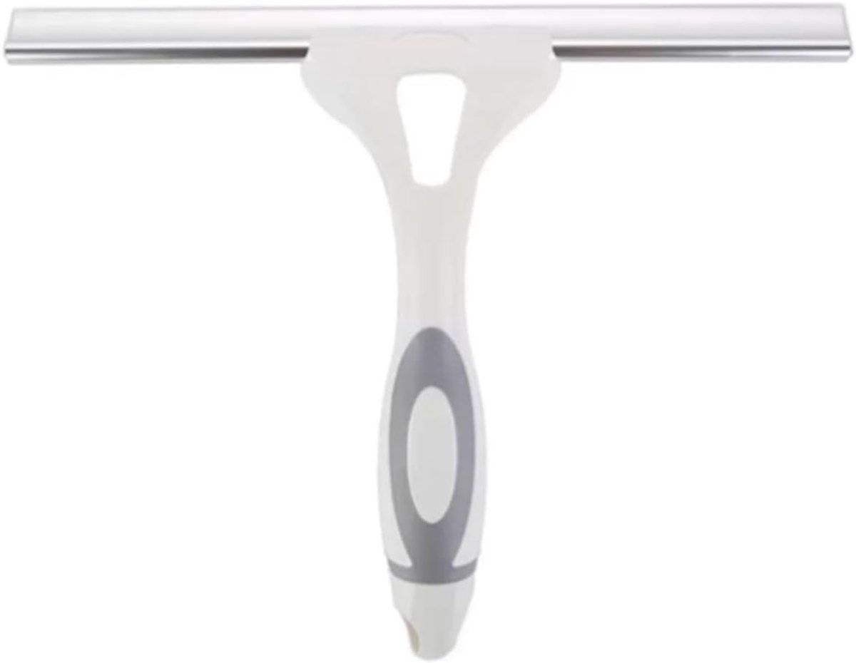 Multifunctionele Wisser - Glazenwasser Raamtrekker - Streeploos Reinigen - Ergonomisch Handvat - 26 cm - Witgrijs
