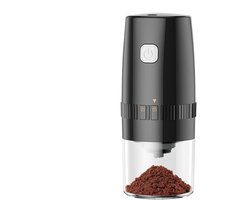 Elektrische Koffiemolen - Draagbare Molen - Verse Koffie Zetten - Eenvoudige Bediening - 19 Cm - Zwart Wit