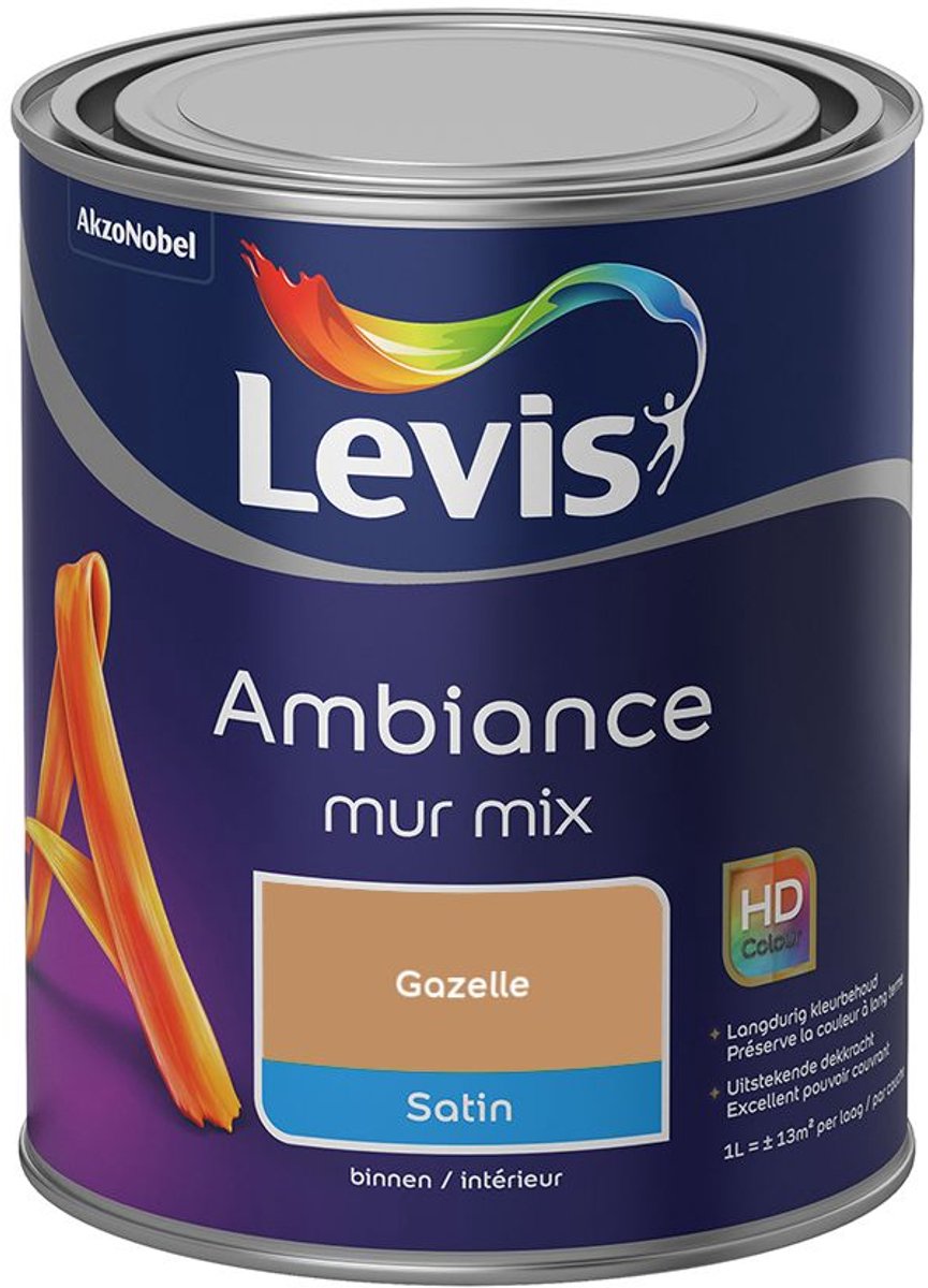 Levis - Ambiance Mur Satin Mix - Gazelle - Mengverf - 1 L