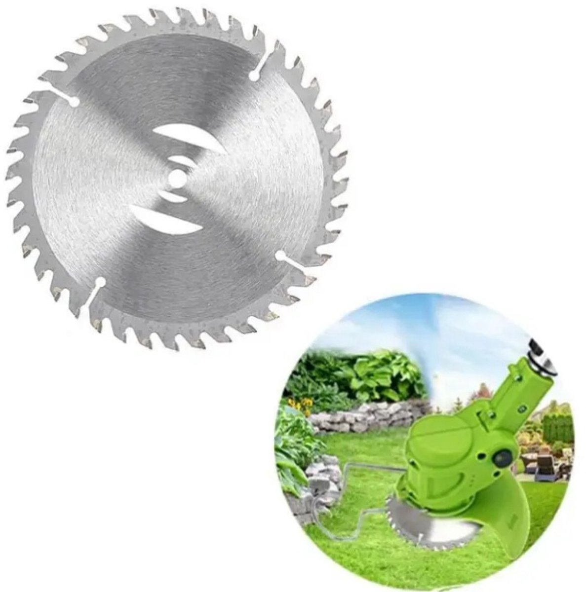 Kraftverdia Grasmaaier Messen Set – 8-delige Set met 1 Zaagblad, 2 Stalen Messen en 5 Kunststof Messen – Accessoires voor Accu Bosmaaier en Grastrimmer – Voor Gras, Onkruid en Struiken – foto 4