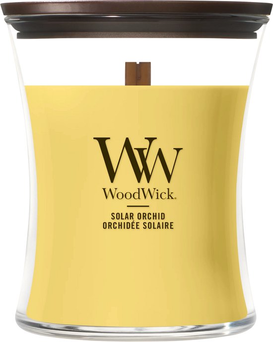 WoodWick Hourglass - Solar Orchid - Medium Geurkaars - 60 branduren