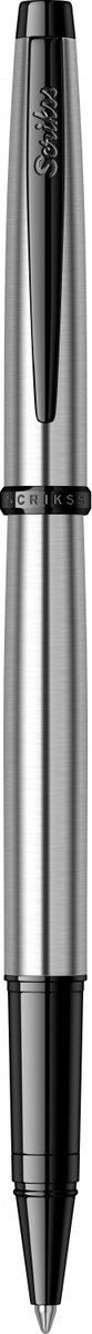 Scrikss Metropolis 800 Rollerpen | Met lak afgewerkte metalen kap en behuizing | Zwart Staal