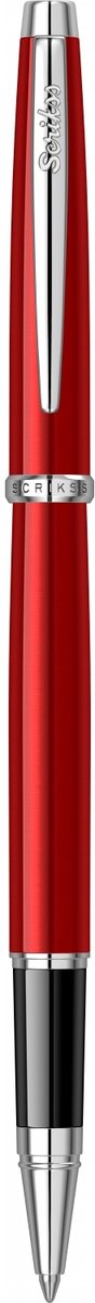 Scrikss Metropolis 800 Rollerpen | Met lak afgewerkte metalen kap en behuizing | Rood