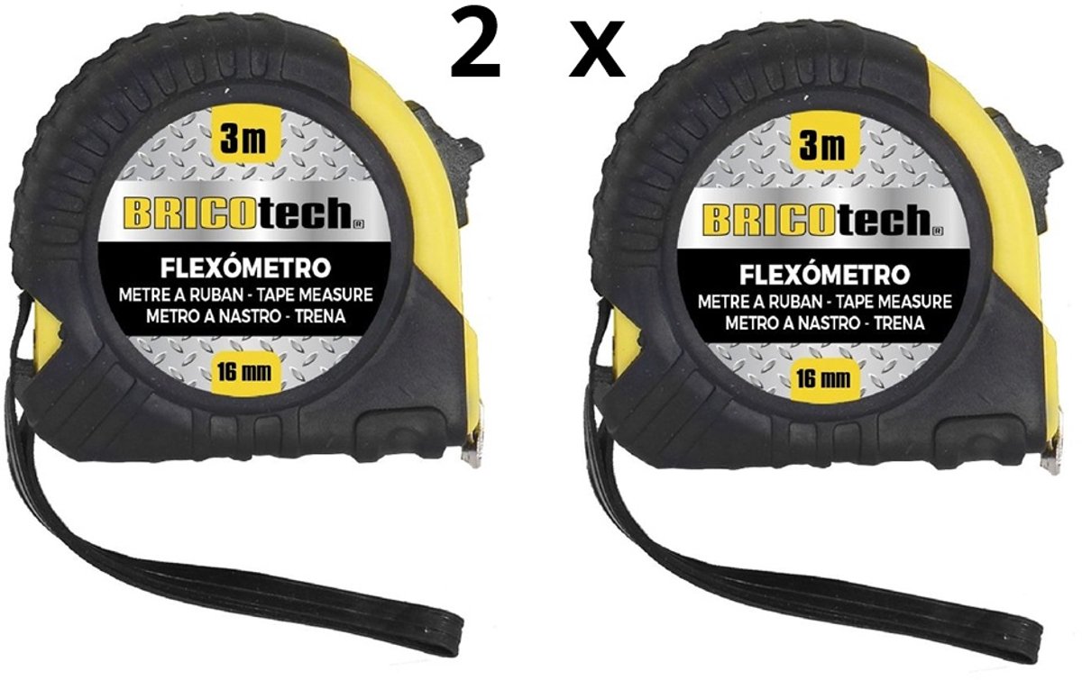 De Han-Bar® Flexometer (3 m) is een compacte, betrouwbare rolmaat en een uiterst draagbaar meetinstrument met polsband. Deze set bestaat uit twee rolmaten