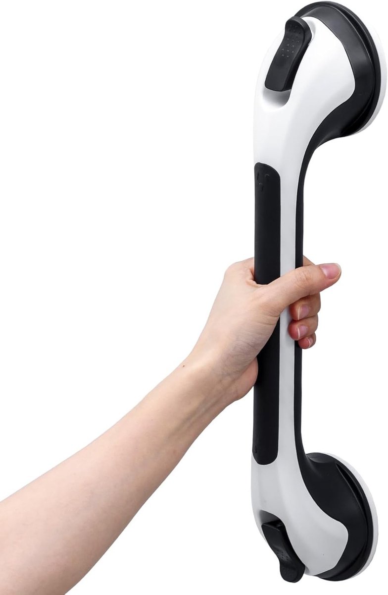 Handgrepen voor de badkamer 43 cm - Zuignapgrepen voor ouderen en mindervaliden - MAX. draagvermogen 110 kg - Veiligheidsoplossingen voor douche en toilet