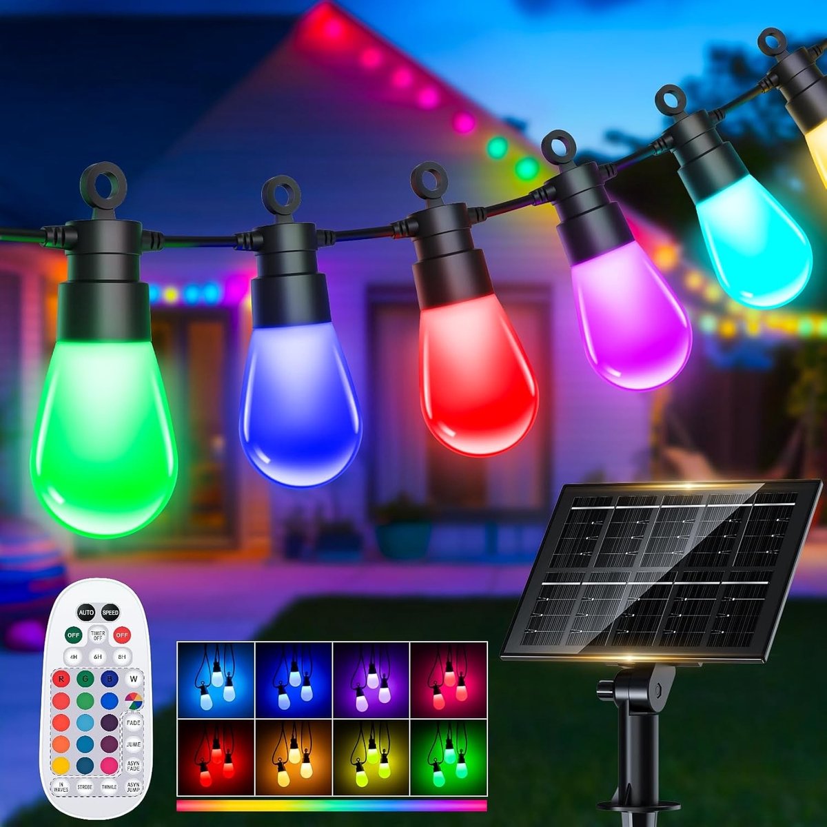 Lichtslinger voor Buiten Tuin - Kunststof - RGB Kleurwisselend - Afstandsbediening - Voor Tuin en Terras