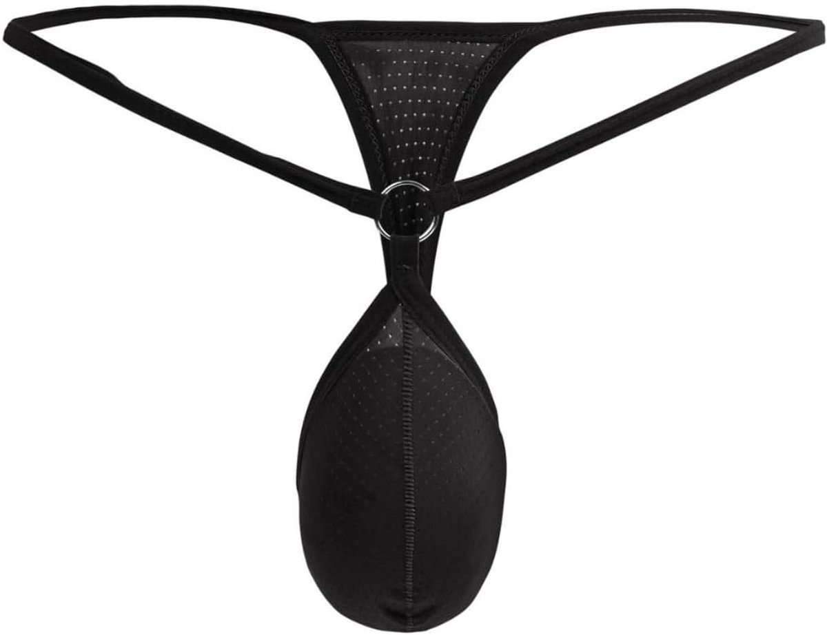 Sexy G-String voor Mannen met Lage Taille, Ademend Ontwerp en Stevige Pouch voor Ondergoed, Perfect voor Honeymoon en Valentijnsdag