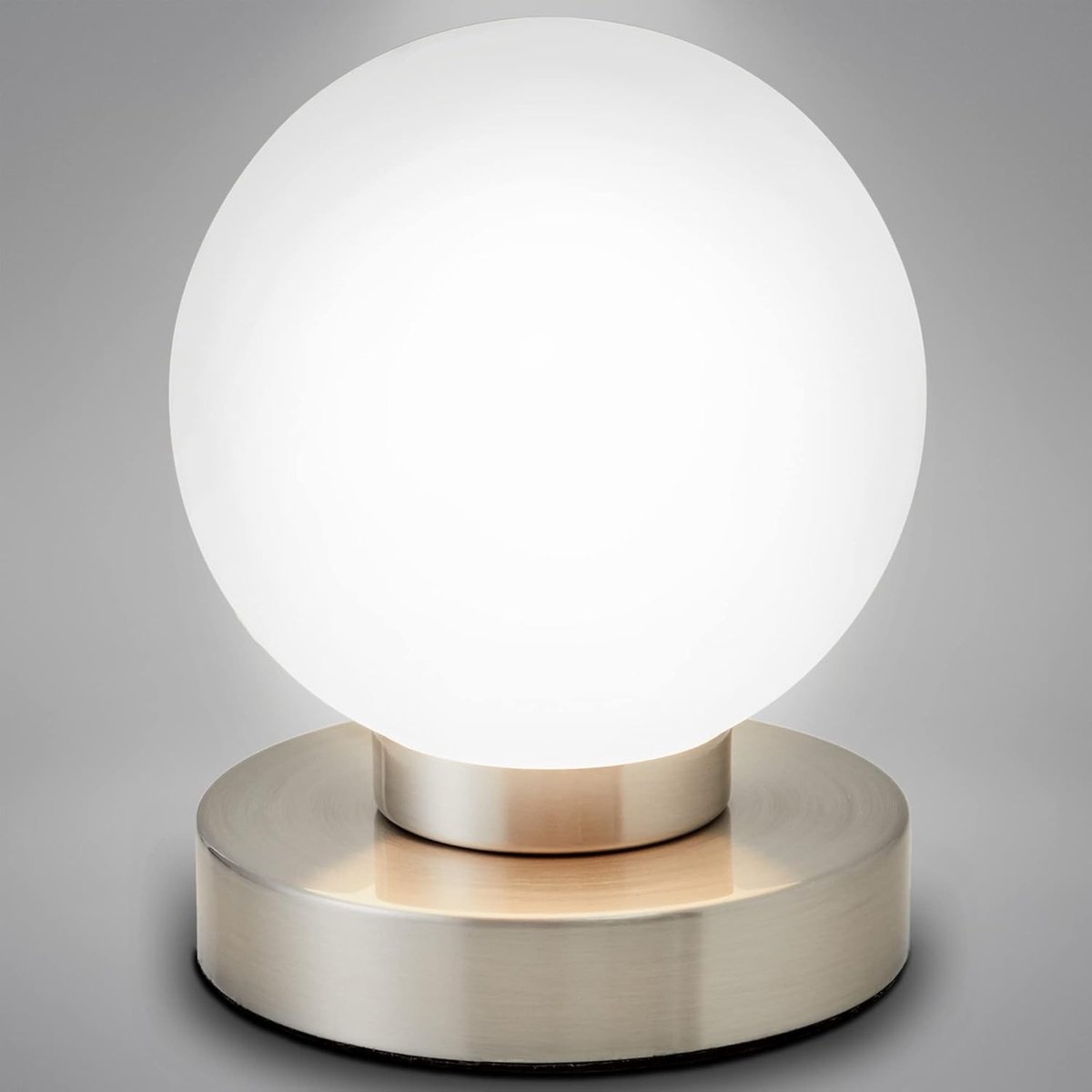 Tafellamp - Wit Glas - Dimbaar met Touchfunctie - Elegante Design - Voor Binnengebruik