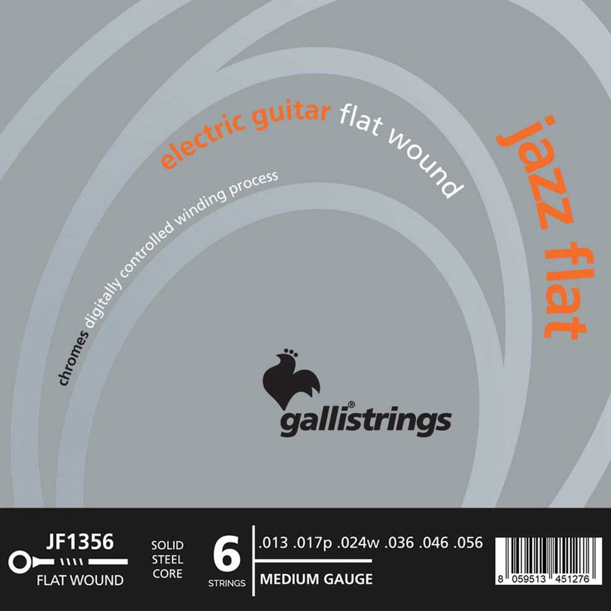 Galli JF-1356 Jazz Flat Flatwound Elektrische Gitaarsnaren (13-56) Medium