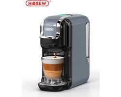 HiBREW H2B Koffiemachine - 5-in-1 - Voor Capsules en Gemalen Koffie - Grijs