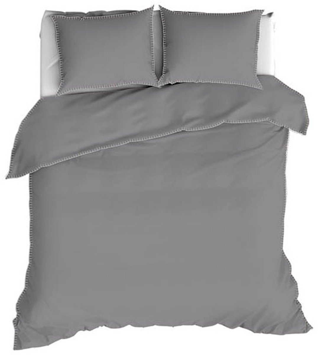 Romanette FLANEL Dekbedovertrek 240x200/220 Visconti antra/wit
