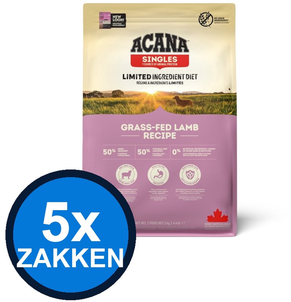Acana Acana - Singles Grass-fed Lamb - Hondenvoer Droogvoer - 2 kg