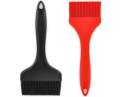 Set van 3 Siliconen Bakborstels voor Keuken, Koken en BBQ - Extra Brede Olieborstel van 21 cm, Perfect voor Bakken en Grillen