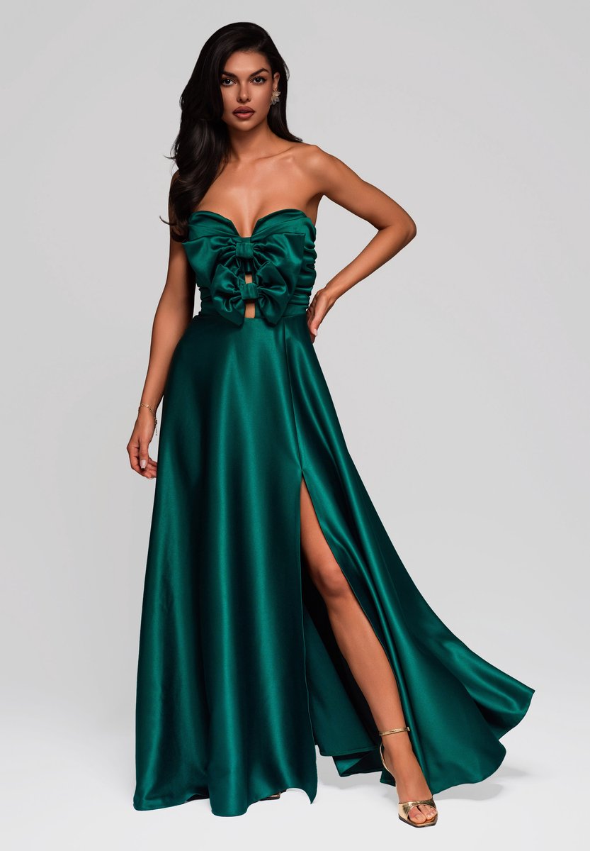 LARICA Jurk - polyester - rits - jurk Groen L