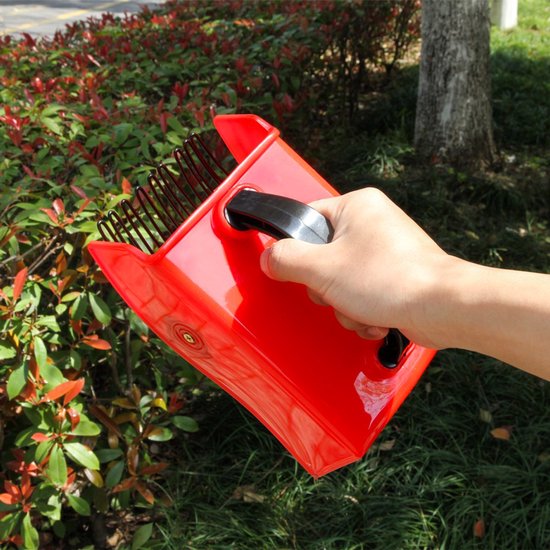Bessenplukker - Blauwe bessenplukker - Fruitplukker - Met metalen kam en handvat - Gereedschap voor gemakkelijker bessen plukken - Geschikt voor het plukken van blauwe bessen en bosbessen - Rood van AVIWIS — afbeelding 2