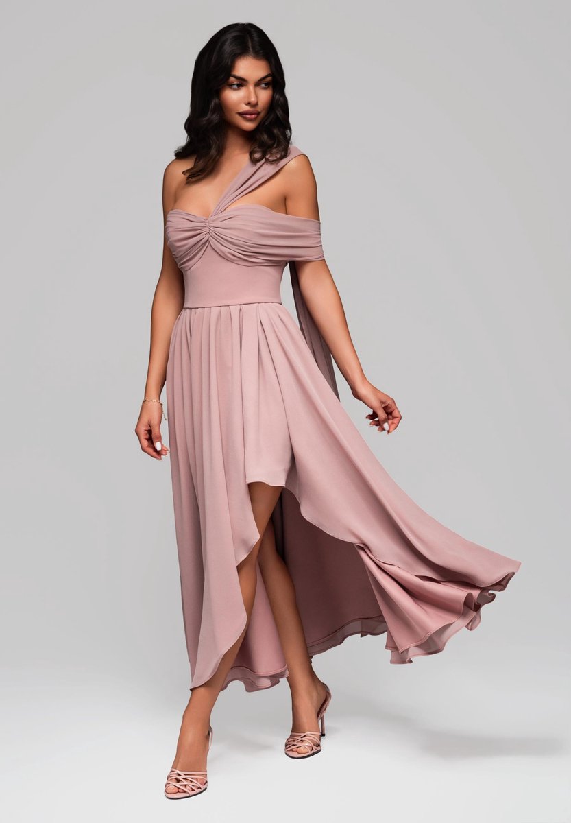 LARICA Jurk - Rits - Jurk Roze L