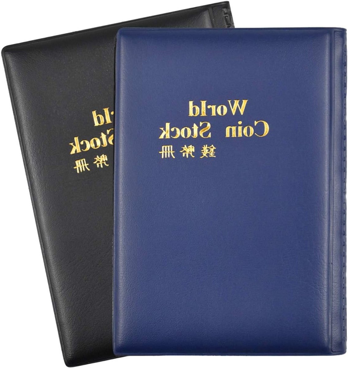 Muntalbum 2 Pack - PU leren hoes - 240 vakken - Geschikt voor 2 EUR munten - ShopVlot