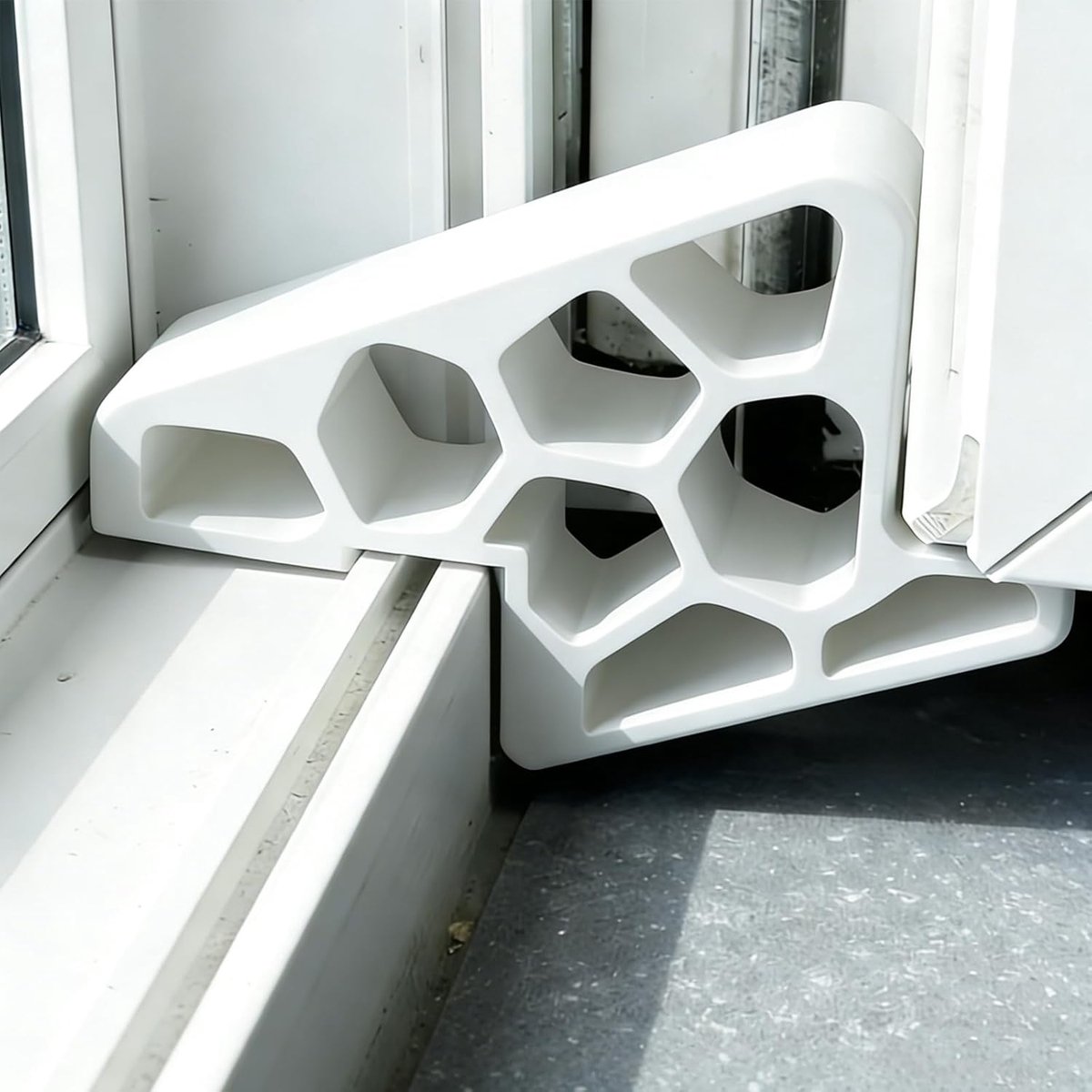 4-delige raamsteunen - Raamstoppers - Deurstoppers - Deurstoppers - Deurstoppers - Deur- en raaminstallatie - Raamsluiters - Raamsloten - Raambegrenzers - Raamsloten - Raamsloten —Wit — 9,3 × 5,3 × 1,9 cm thumbnail 2